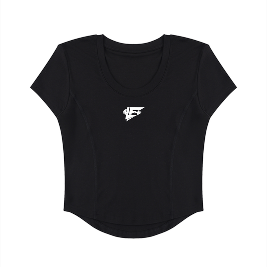 LF Women's Paneled Crop T-Shirt