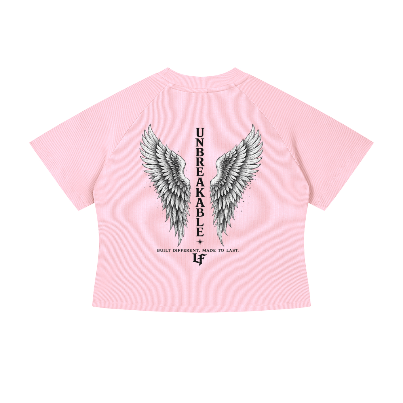 Unbreakable Angel Wings – Women’s Strength Back Print Tee