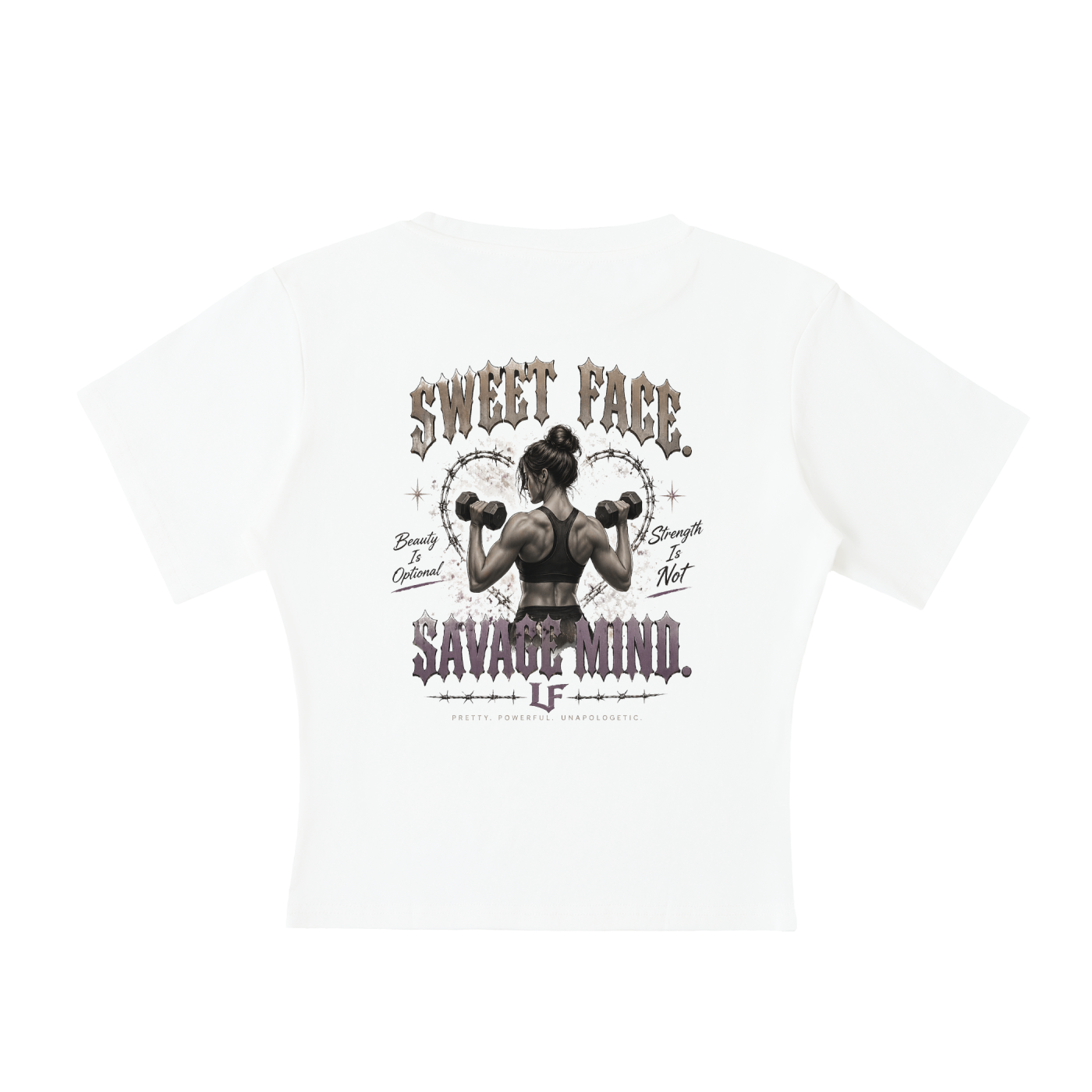 Sweet Face. Savage Mind. Short Sleeve Top
