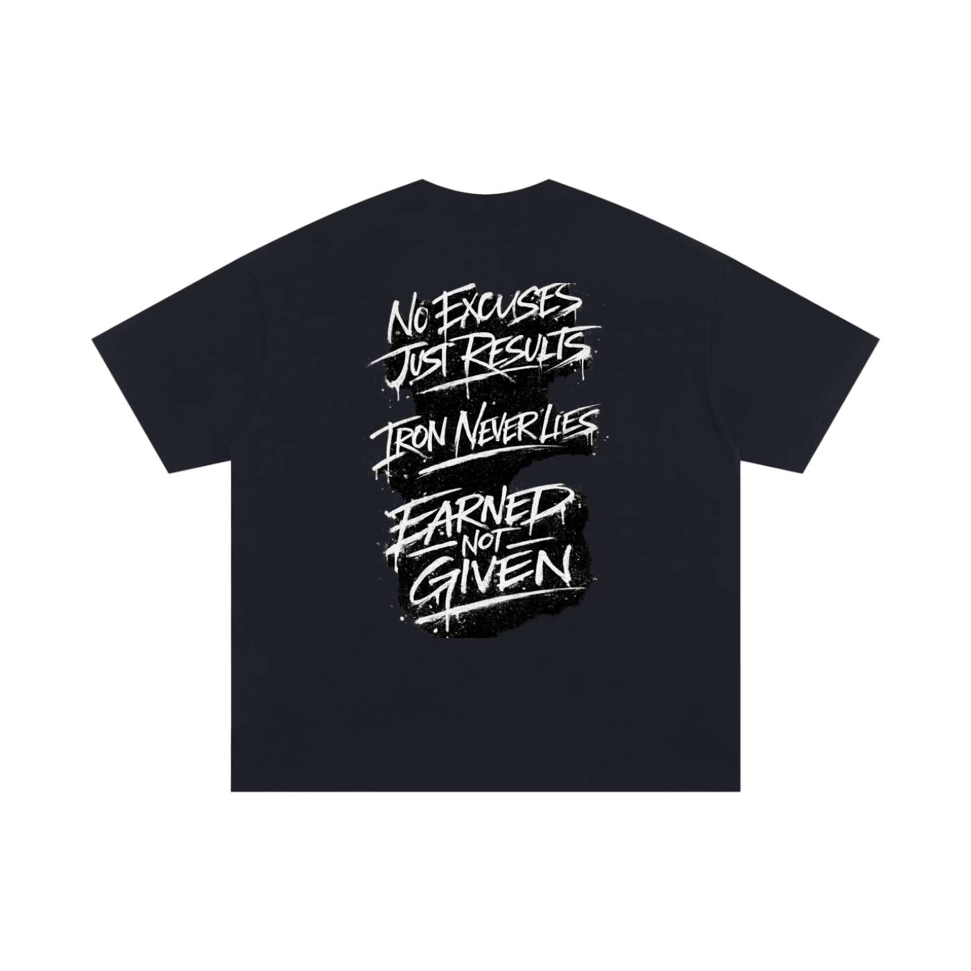 No excuses. Iron never lies. Earned—not given T-Shirt