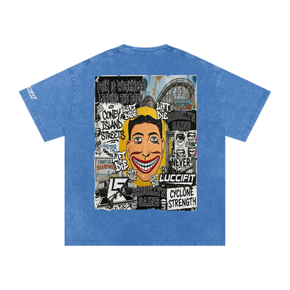 Brooklyn Graffiti Oversized Cotton T-Shirt
