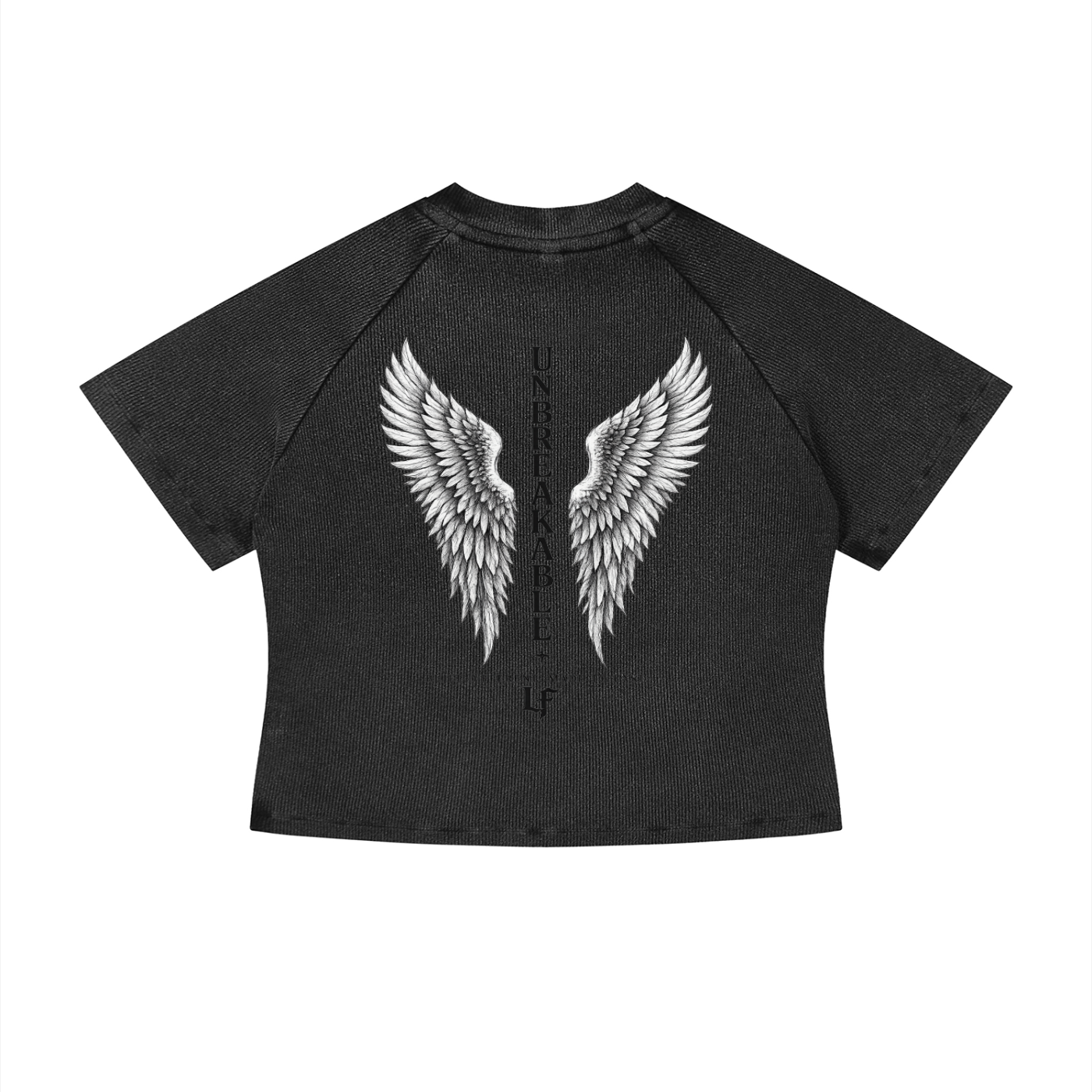 Unbreakable Angel Wings – Women’s Strength Back Print Tee