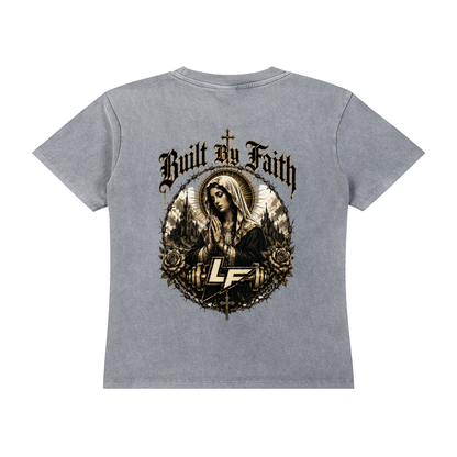 Built By Faith Gold Cross T-shirt