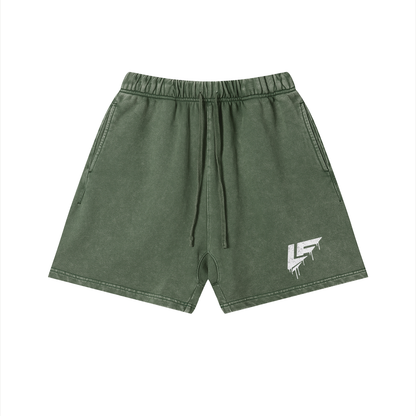 LF Drip Unisex Vintage Wash Cotton Shorts