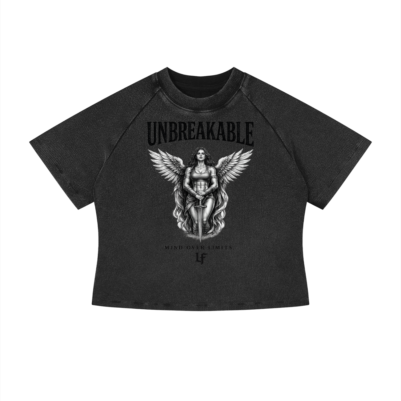 Unbreakable Angel Wings – Women’s Strength Back Print Tee