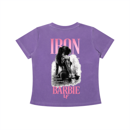 Iron Barbie LF Women’s Gym Shirt – Pretty. Focused. Disciplined. Dangerous.