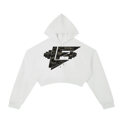 Essential LF Camo Cropped Hoodie