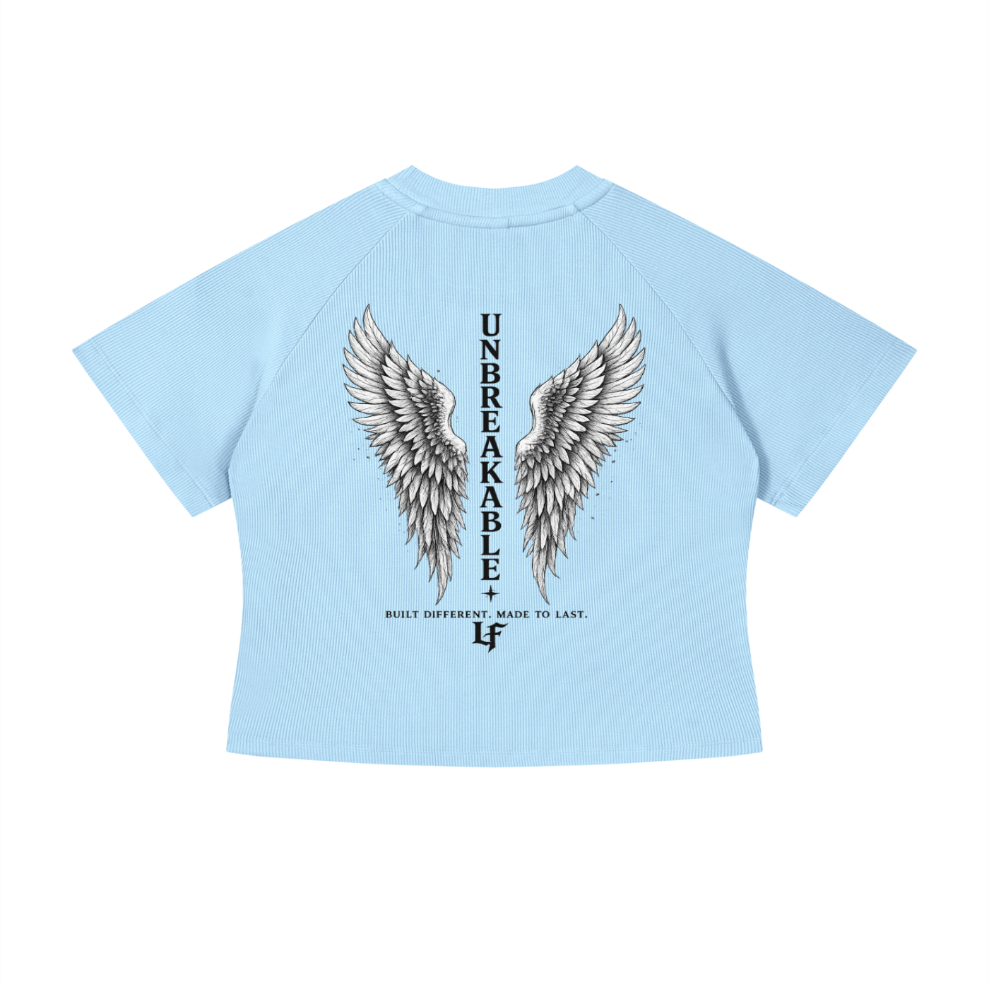 Unbreakable Angel Wings – Women’s Strength Back Print Tee