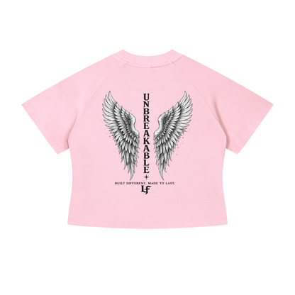 Unbreakable Angel Wings – Women’s Strength Back Print Tee