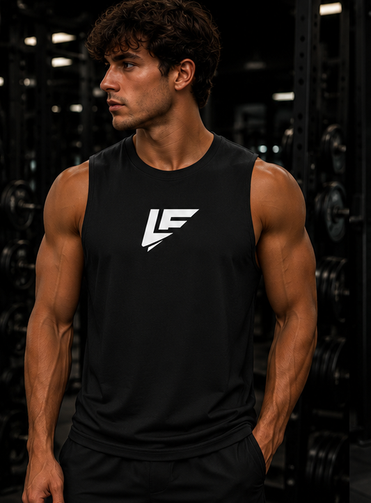 LF Men's Solid Color Crewneck Tank Top