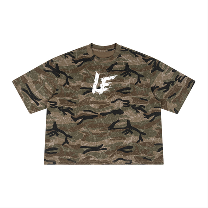 Married To The Iron Unisex Boxy Camo Print T-Shirt