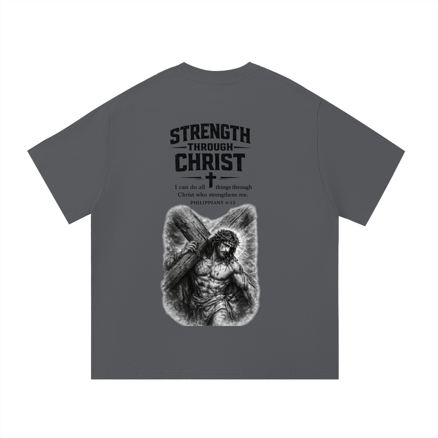 Christ Over Everything Acid Wash Faith T-Shirt
