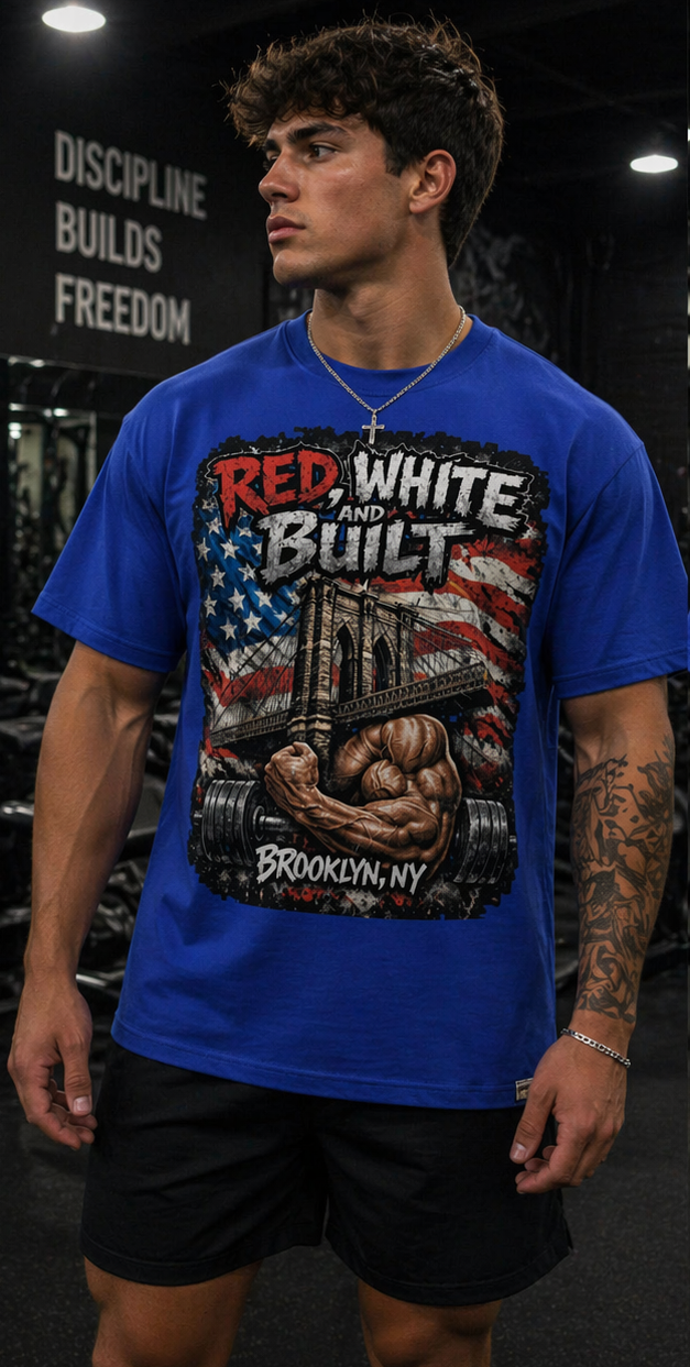Red, White, & Built T-Shirt