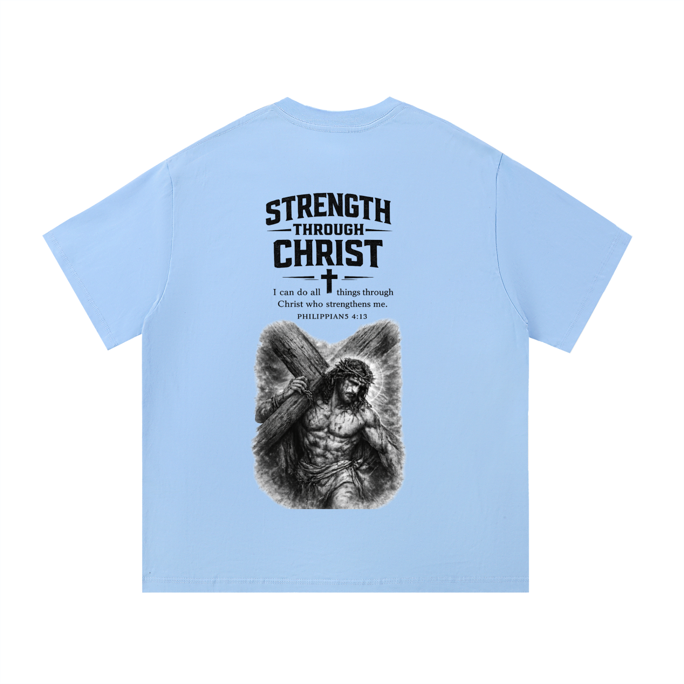 Christ Over Everything Acid Wash Faith T-Shirt