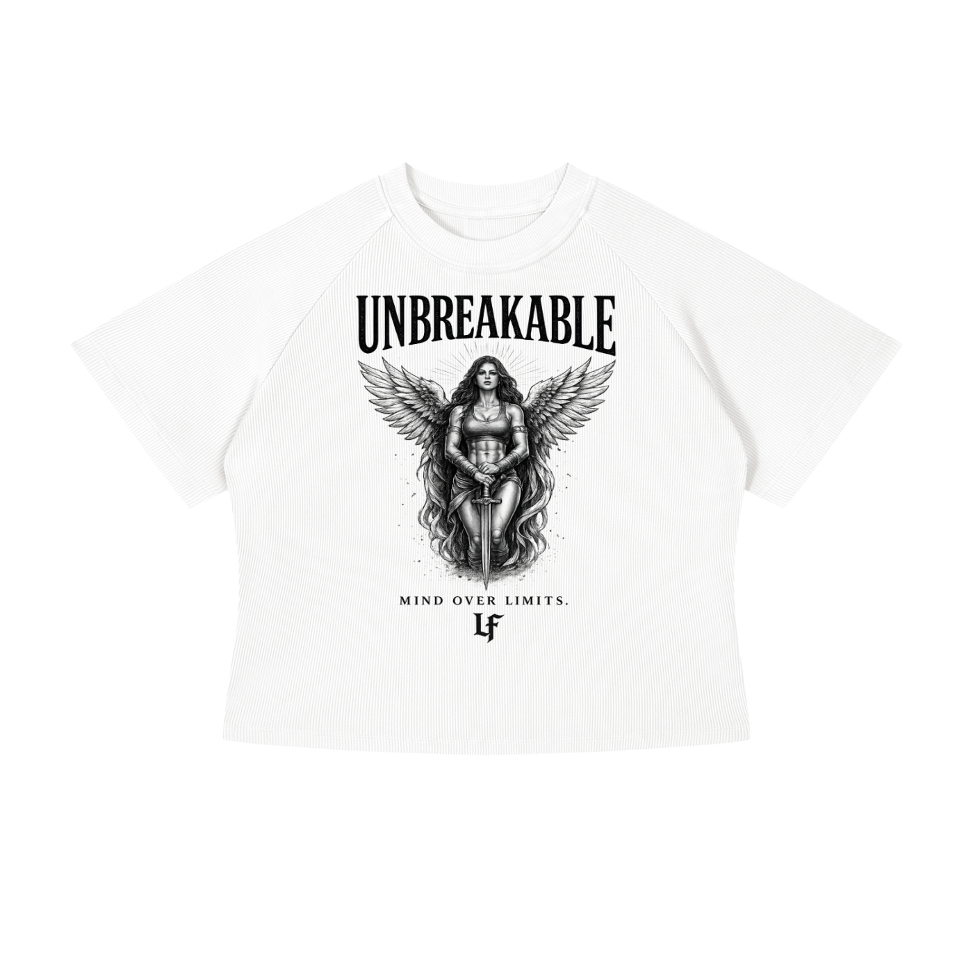 Unbreakable Angel Wings – Women’s Strength Back Print Tee