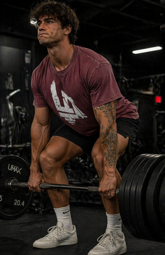 Pain Today Strength Tomorrow Acid Wash Gym T-Shirt