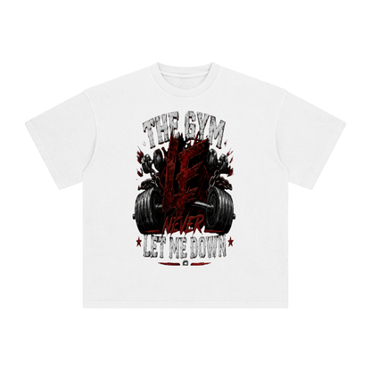 Gym Never Let Me Down Enzyme Washed T-Shirt