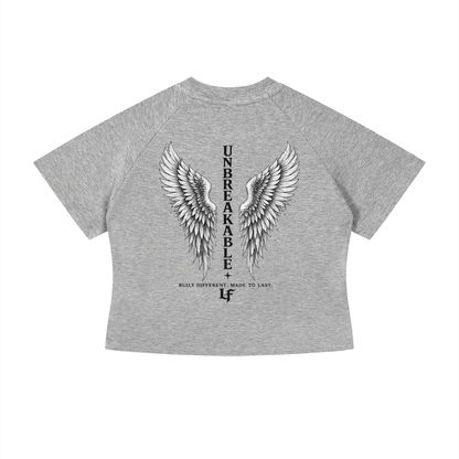 Unbreakable Angel Wings – Women’s Strength Back Print Tee