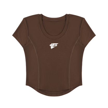 LF Women's Paneled Crop T-Shirt