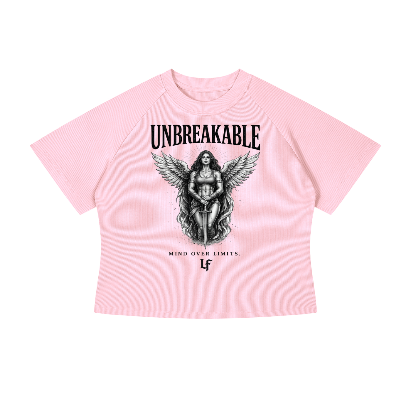 Unbreakable Angel Wings – Women’s Strength Back Print Tee
