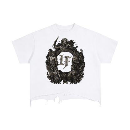 Greek Gods Distressed Hem T-Shirt