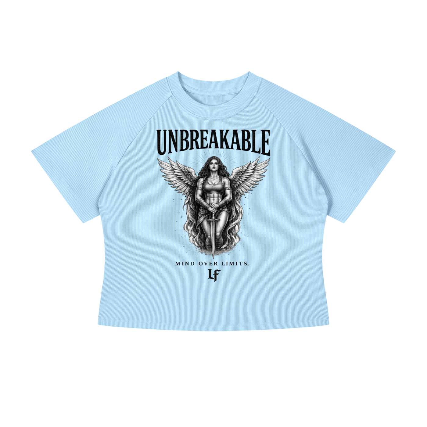 Unbreakable Angel Wings – Women’s Strength Back Print Tee