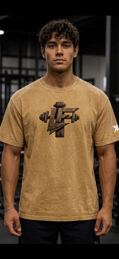 God Is The Way Snow Washed Oversized Cotton T-Shirt
