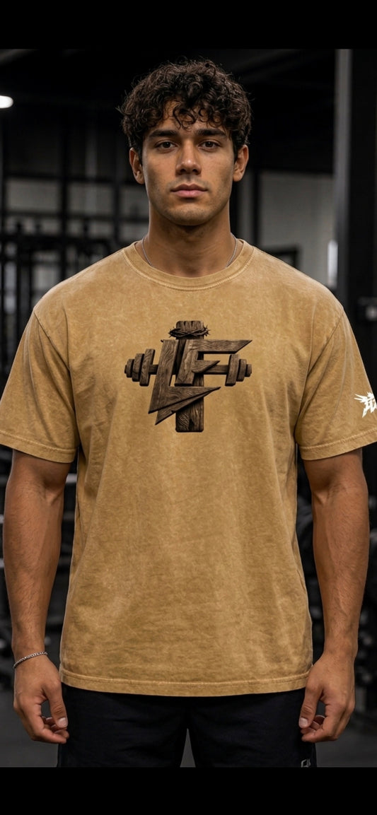 God Is The Way Snow Washed Oversized Cotton T-Shirt