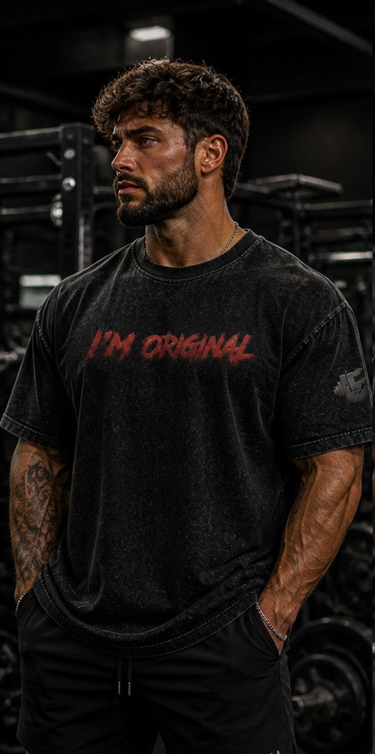 I’m Original Snow Washed Oversized Cotton T-Shirt