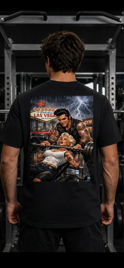 Vegas Iron Sunfade Vintage Washed T-Shirt