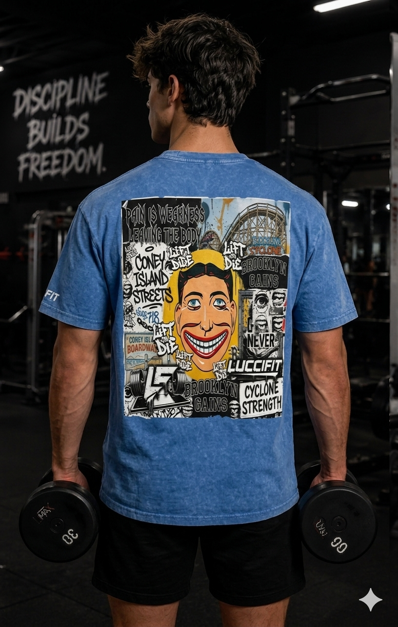 Brooklyn Graffiti Oversized Cotton T-Shirt