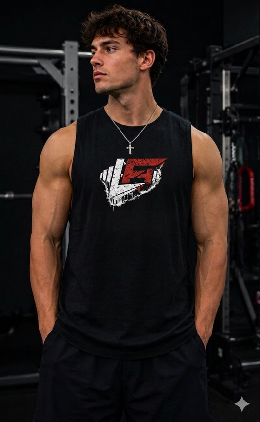 LF Faded Men's Solid Color Crewneck Tank Top
