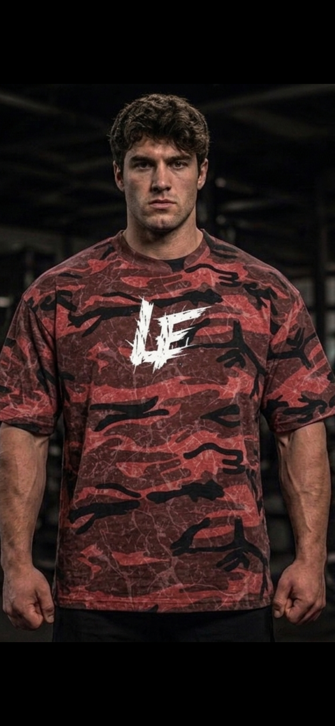 Married To The Iron Unisex Boxy Camo Print T-Shirt