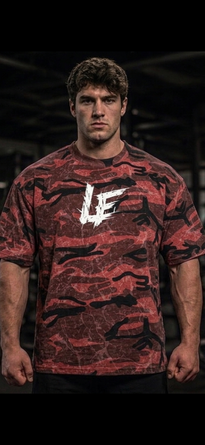 Married To The Iron Unisex Boxy Camo Print T-Shirt
