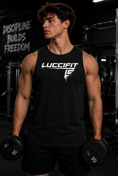 LF Men's Solid Color Crewneck Tank Top