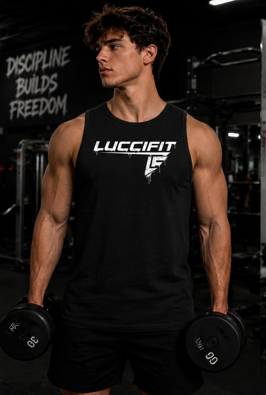 LF Men's Solid Color Crewneck Tank Top