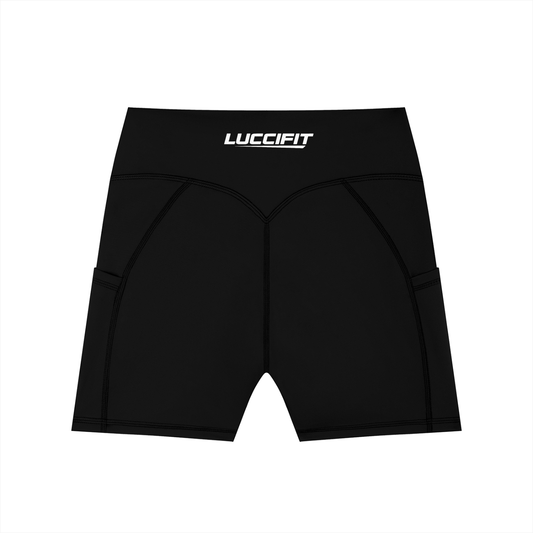 LF Women's High-Waisted Pocket Biker Shorts