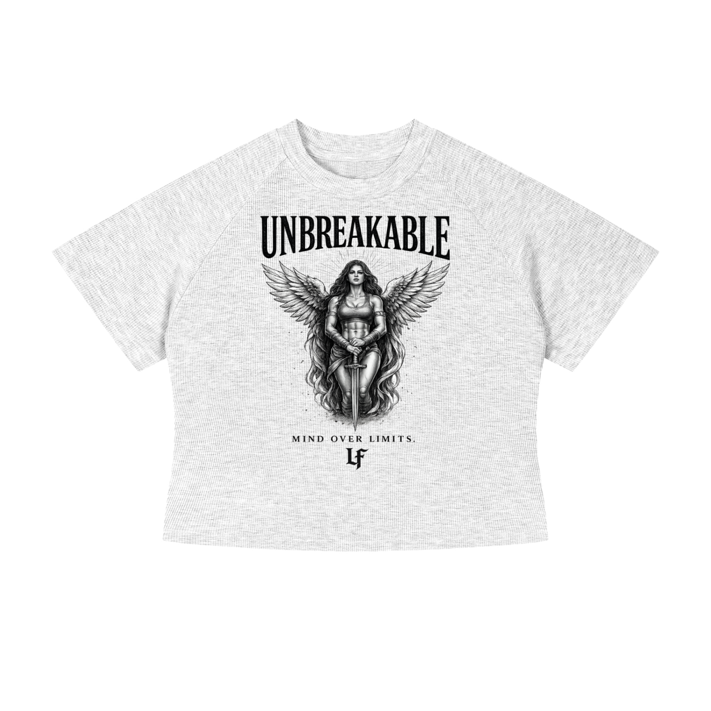 Unbreakable Angel Wings – Women’s Strength Back Print Tee