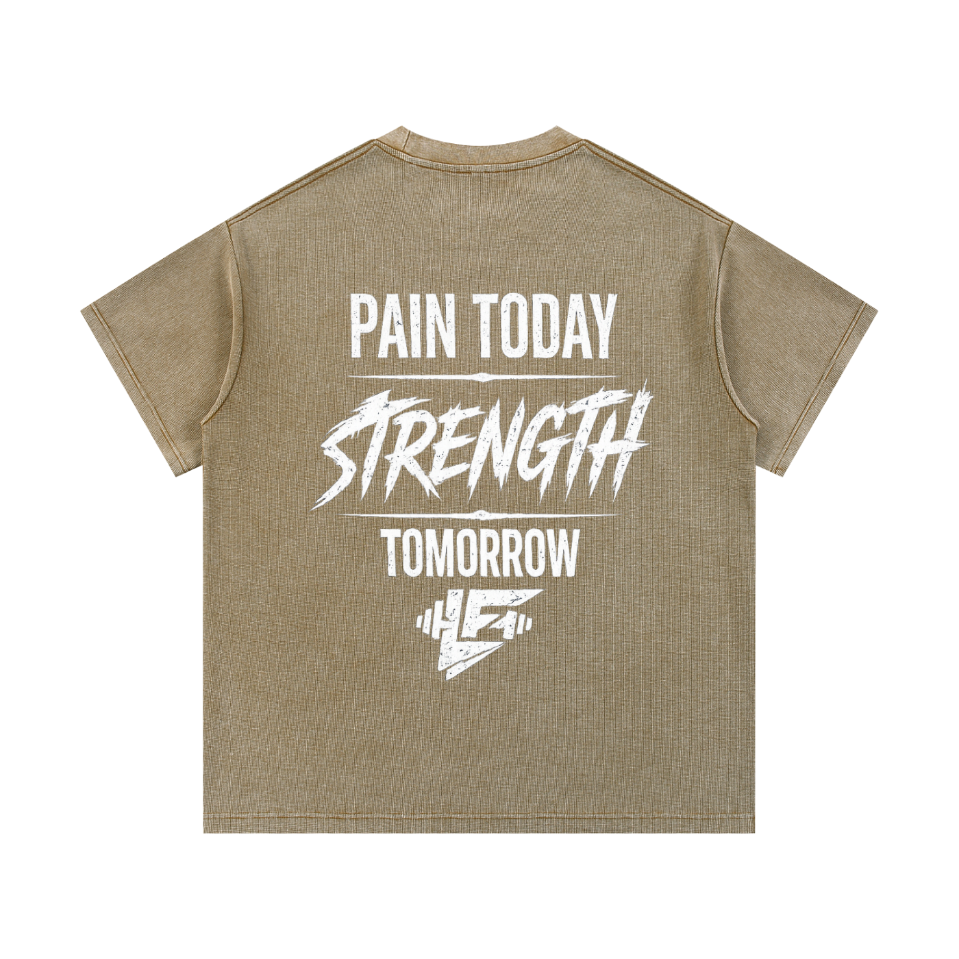 Pain Today Strength Tomorrow Acid Wash Gym T-Shirt