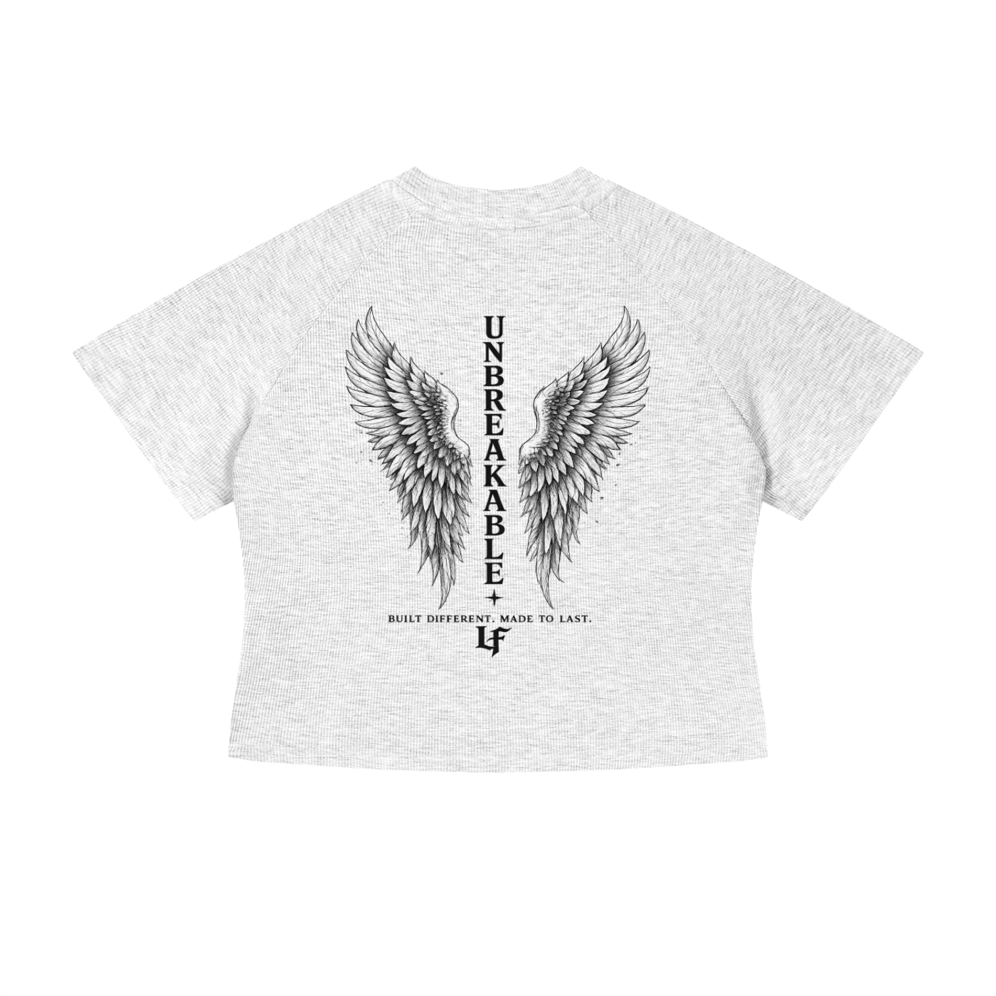 Unbreakable Angel Wings – Women’s Strength Back Print Tee