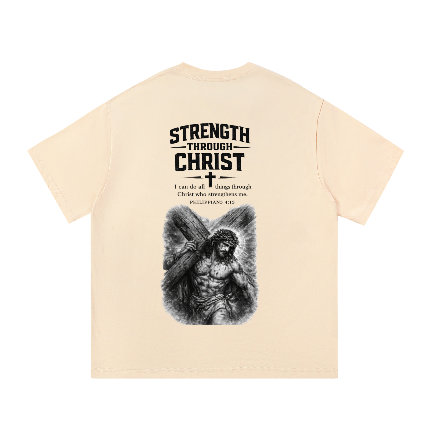 Christ Over Everything Acid Wash Faith T-Shirt