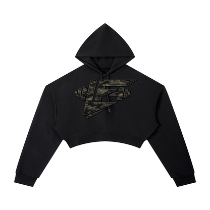 Essential LF Camo Cropped Hoodie