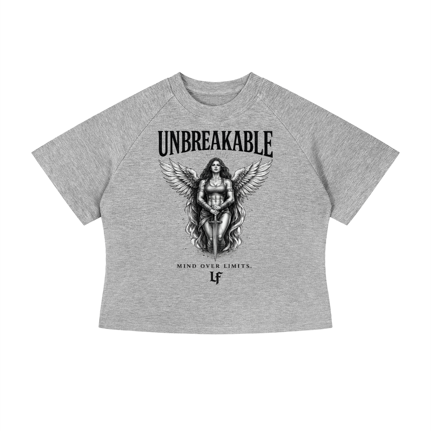 Unbreakable Angel Wings – Women’s Strength Back Print Tee