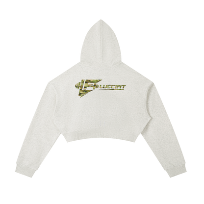 Essential Cropped Zip-Up Hoodie