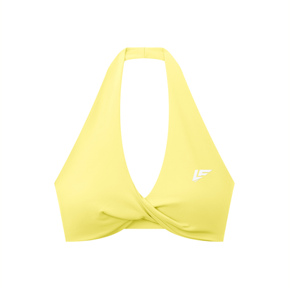 LF Women's Pleated Halter Sports Bra