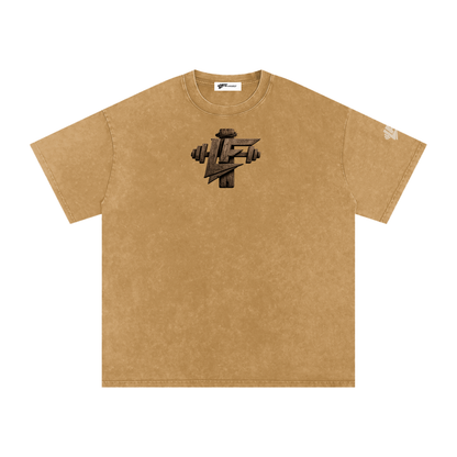 God Is The Way Snow Washed Oversized Cotton T-Shirt