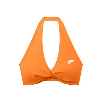 LF Women's Pleated Halter Sports Bra