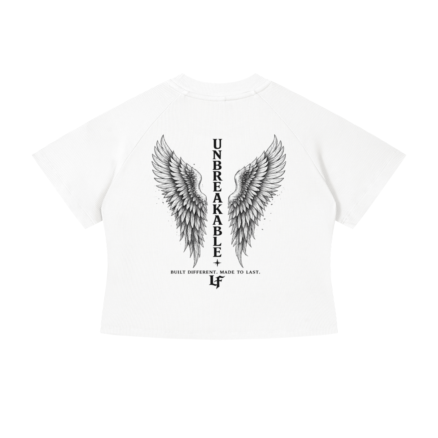 Unbreakable Angel Wings – Women’s Strength Back Print Tee