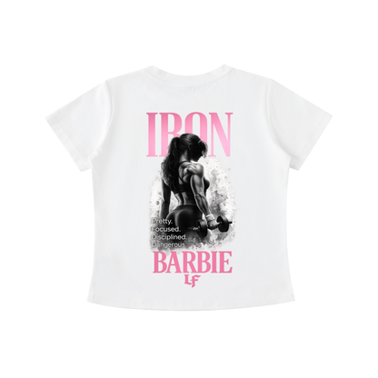 Iron Barbie LF Women’s Gym Shirt – Pretty. Focused. Disciplined. Dangerous.