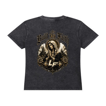 Built By Faith Gold Cross T-shirt